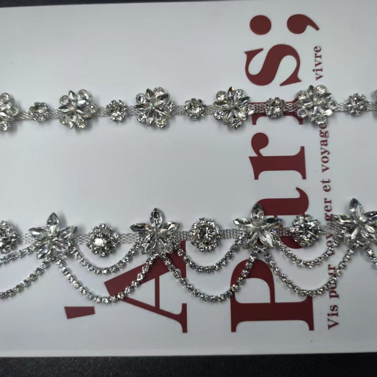 Suit Supply Wedding Party - Stage Costume Decoration Sparkling Rhinestone Chain