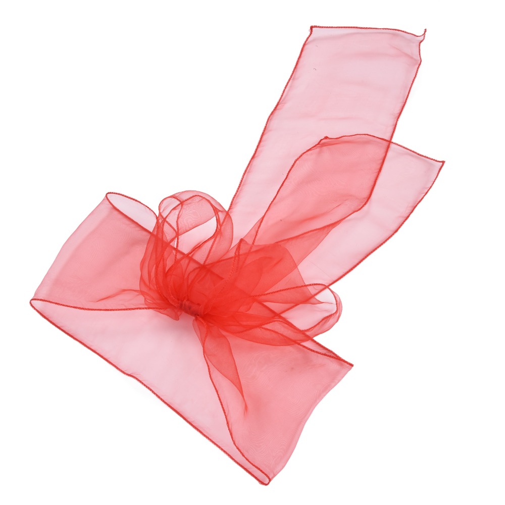 10개 블루, 레드, 옐로우, 퍼플 오간자 웨딩 의자  - Chair Sash Organza 리뷰 및 가격