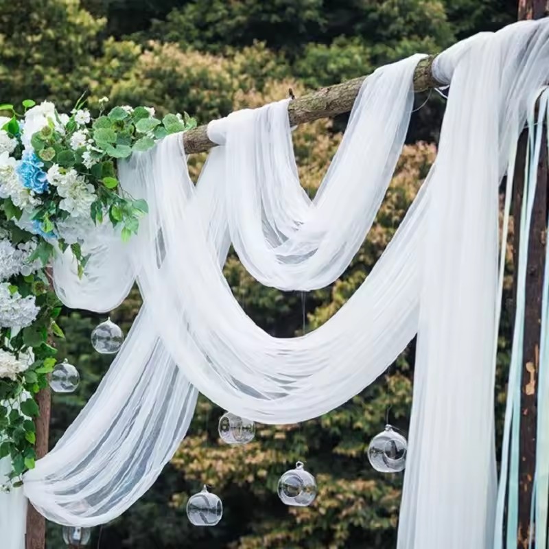 10m 웨딩 장식용 튤 롤 크리스탈 오간자 시스루 원단 - Chair Sash Organza 리뷰 및 가격