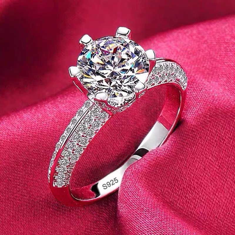 인증서 포함 럭셔리 18K 화이트 골드 반지, 100% - Wedding Zone 리뷰 및 가격