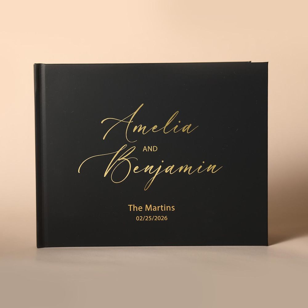 개인화 된 결혼식 방명록 우아한 화이트/블랙 게스트 로 - Personalized Guest Book 리뷰 및 가격