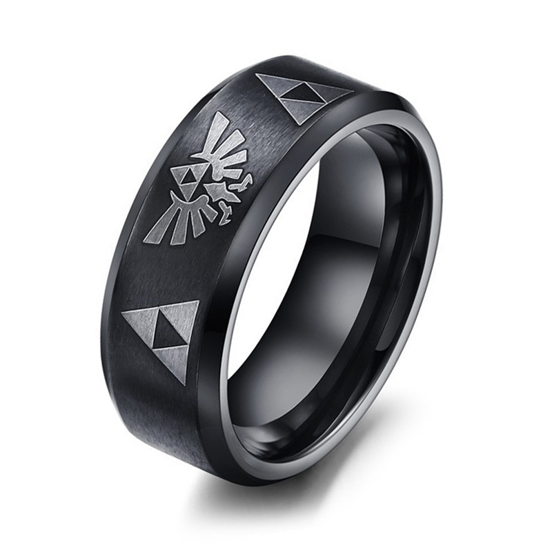 패션 애니메이션 Triforce 삼각형 밴드 반지 31 - Wedding Zone 리뷰 및 가격