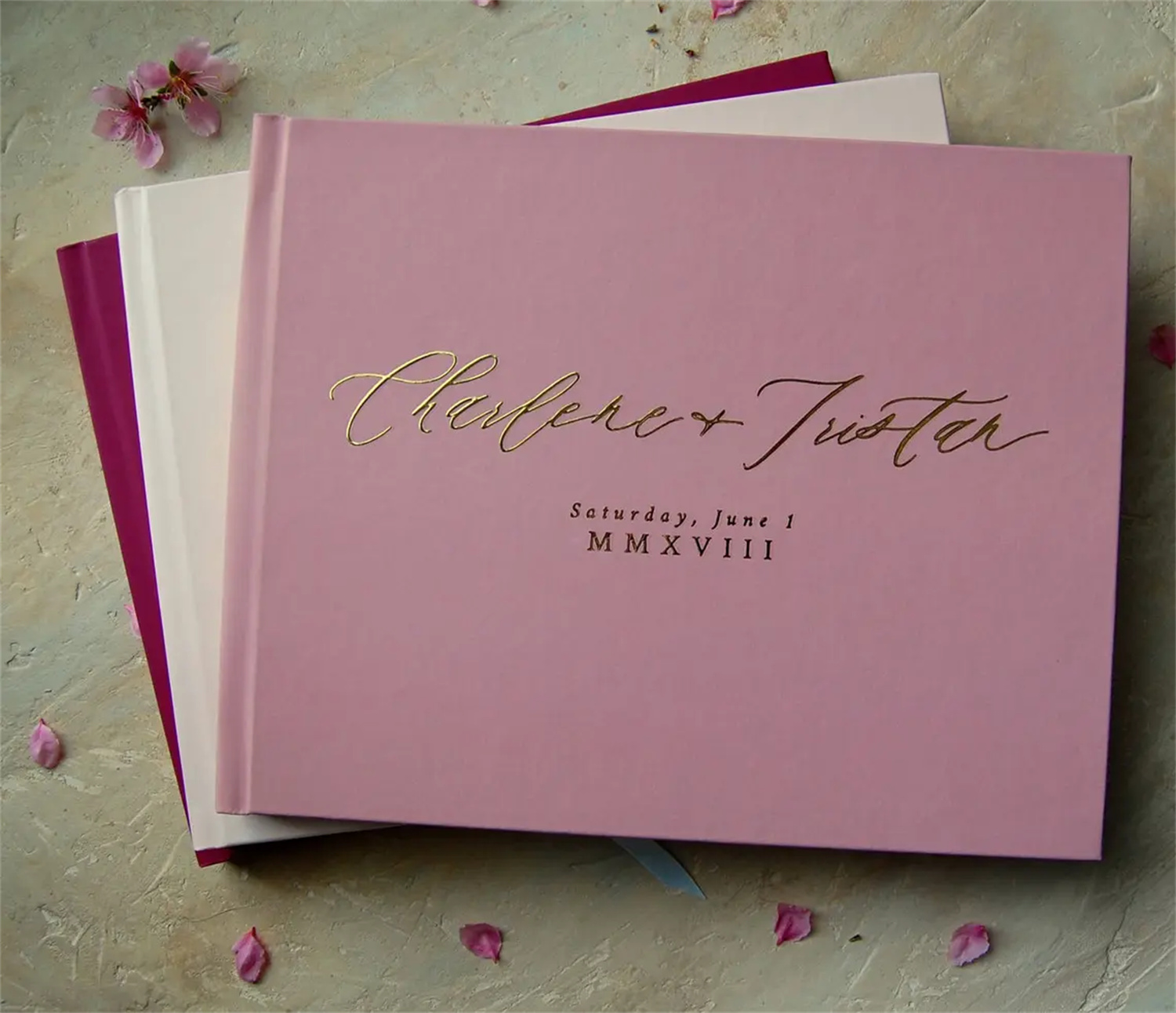 개인 맞춤형 웨딩 방명록 미니멀리스트 하드커버 우아한  - Personalized Guest Book 리뷰 및 가격