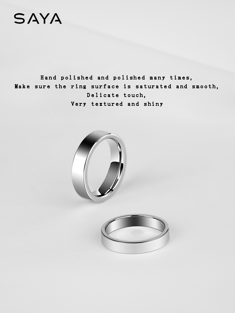 남성 여성을 위한 텅스텐 반지 결혼 보석 선물 단순 실 - Wedding Zone 리뷰 및 가격