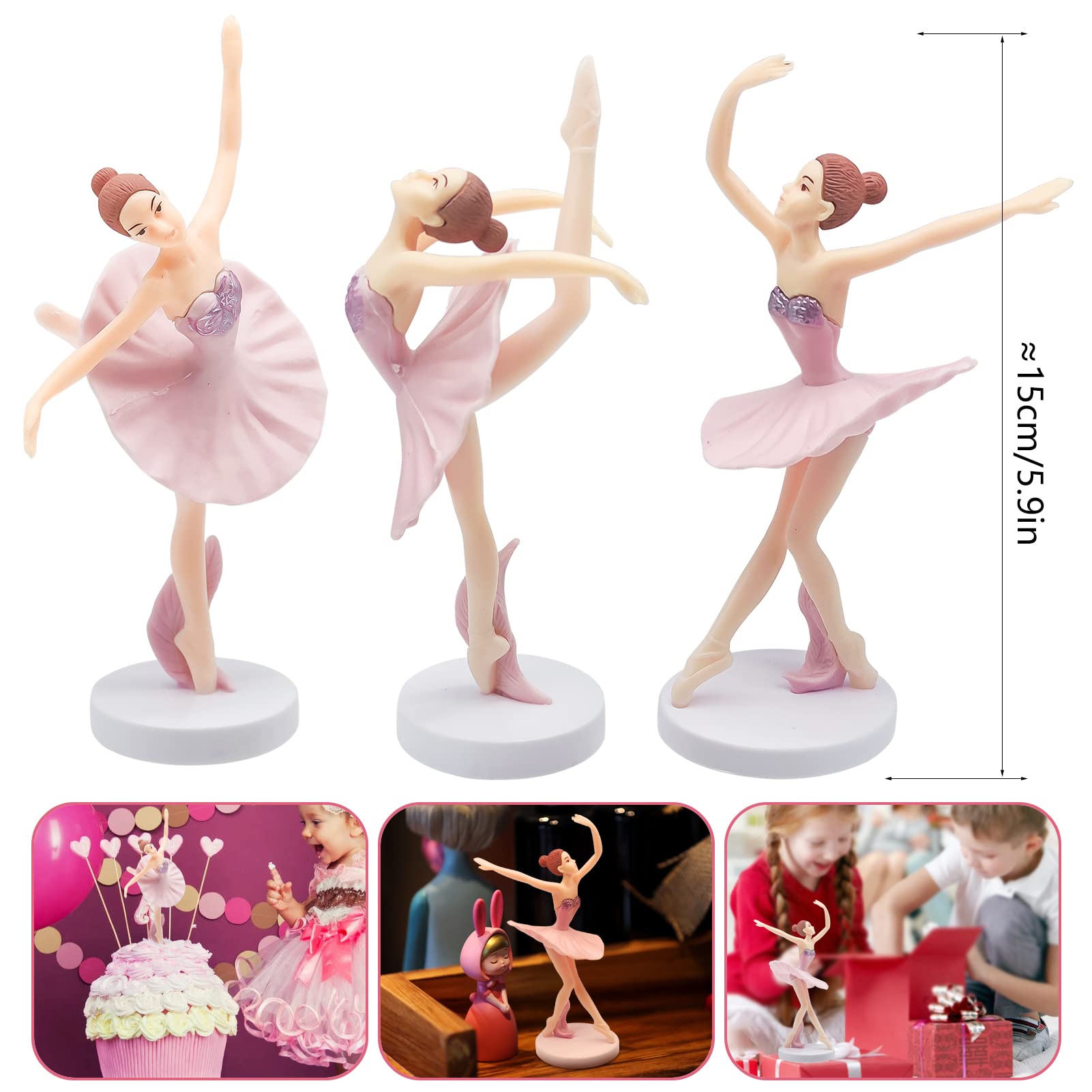 3pcs 좋은 품질 발레리나 입상 댄스 소녀 케이크 장 - Good Supply Wedding Cake 리뷰 및 가격