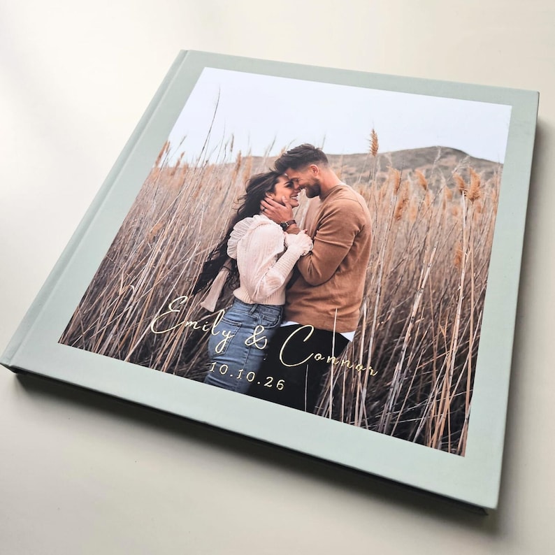 맞춤형 웨딩 방명록 (포일 및 사진 커버 포함) |   - Personalized Guest Book 리뷰 및 가격