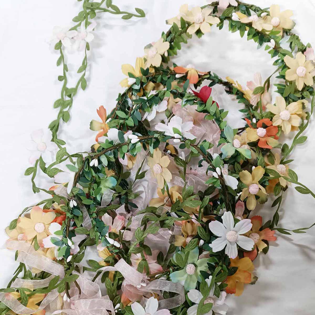 보헤미안 등나무 꽃 덩굴 크라운 머리띠 신부 웨딩 헤어 - Wedding Supply Store 리뷰 및 가격
