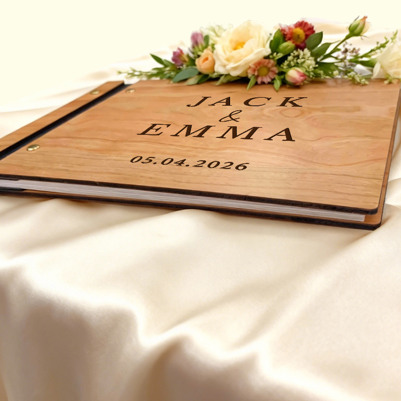 개인 맞춤형 웨딩 방명록 - 나무 웨딩 방명록 개인 맞 - Personalized Guest Book 리뷰 및 가격