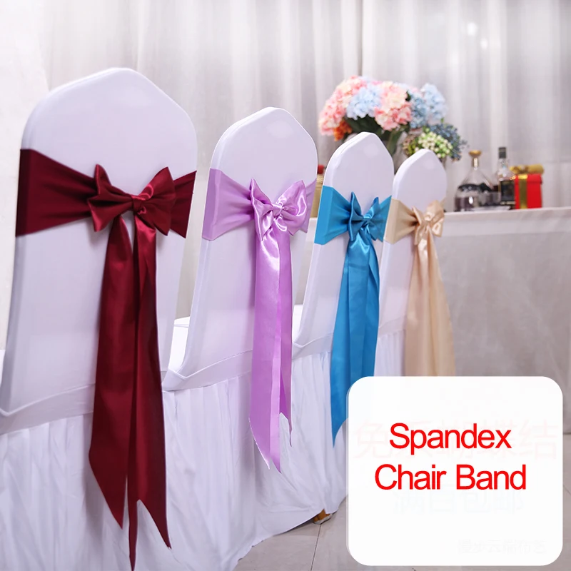 25pcs 새틴 스판덱스 의자 커버 밴드 리본 의자 넥 - Chair Sash Organza 리뷰 및 가격