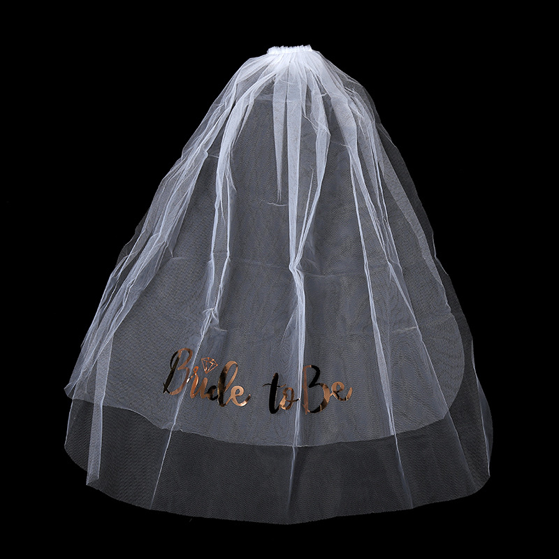 예비 신부 베일 로즈 골드 처녀 파티 화이트 핑크 베일 - Wedding Supply Store 리뷰 및 가격