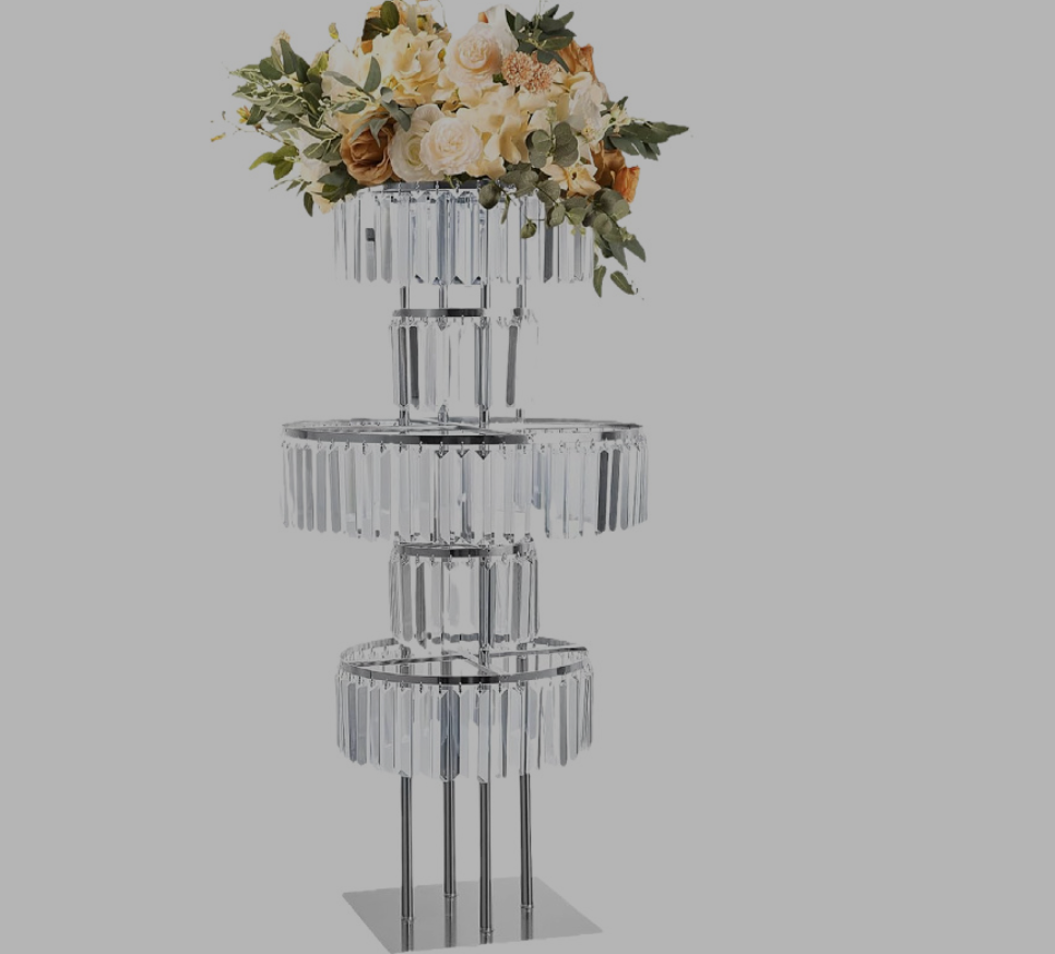 4개의 꽃꽂이대, 크리스탈 로드 리드 39인치 꽃 스탠 - Wedding Decor Supply Store 리뷰 및 가격