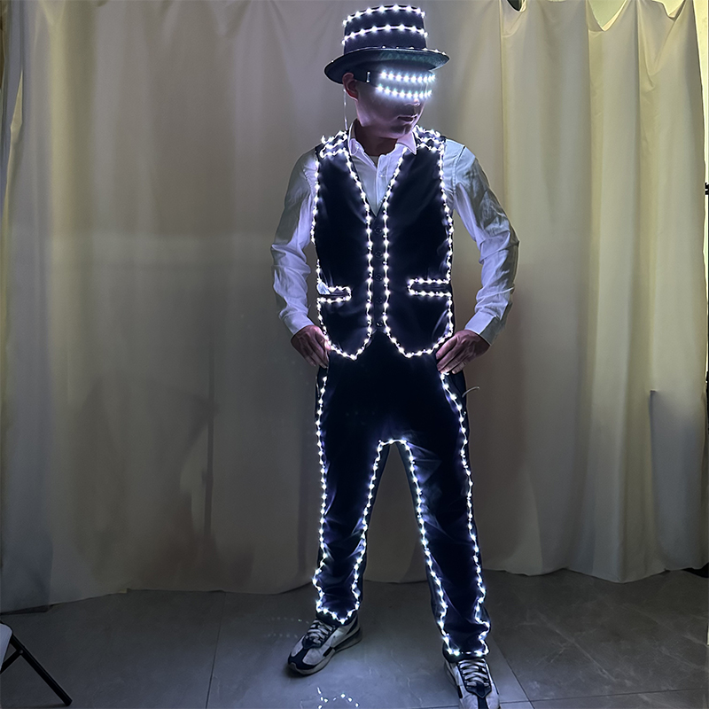 풀컬러 LED 의상 발광 댄스복 빛나는 조명 조끼 무대 - Suit Supply Wedding Party 리뷰 및 가격