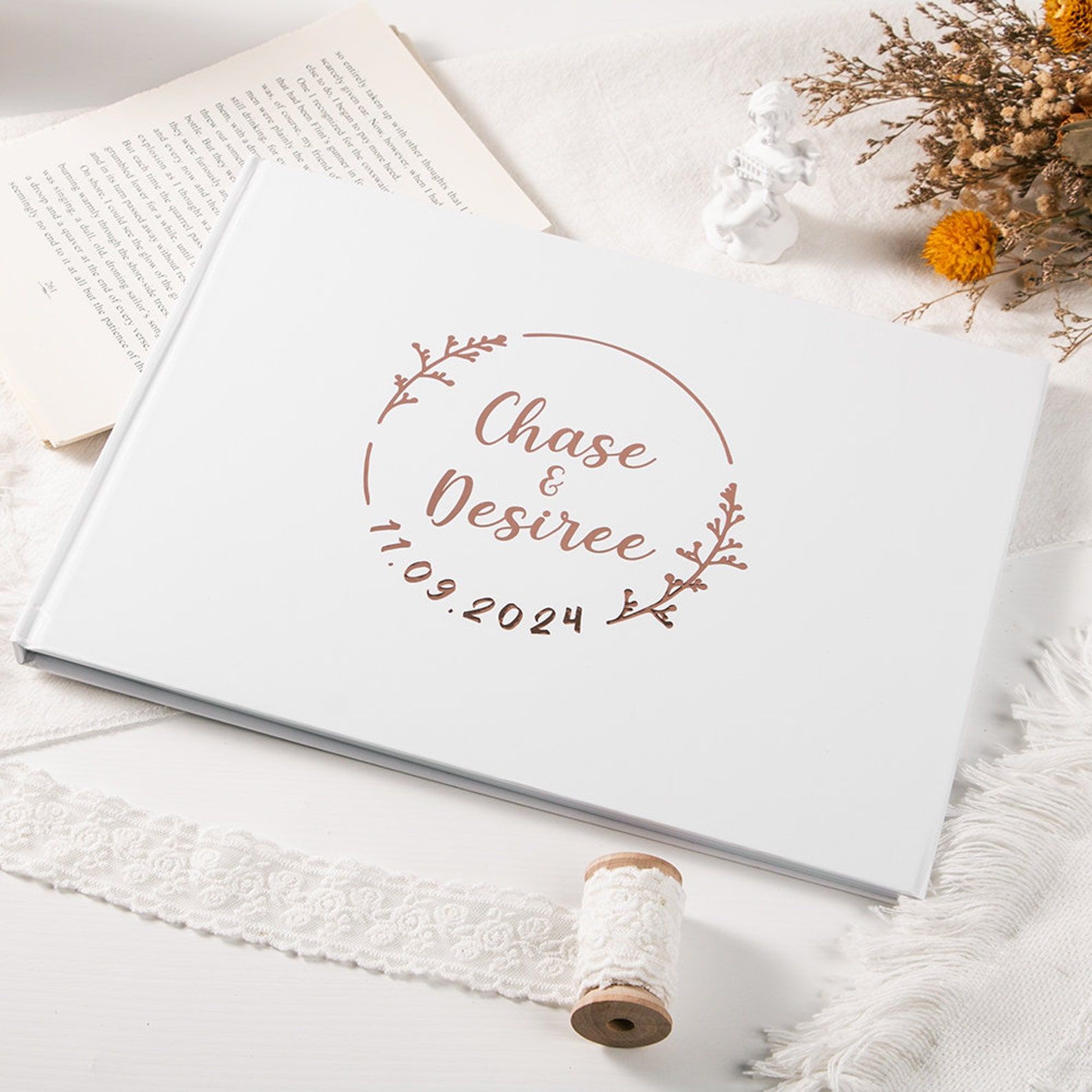 사용자 정의 결혼식 방명록 개인화 된 방명록 로그인 약 - Personalized Guest Book 리뷰 및 가격